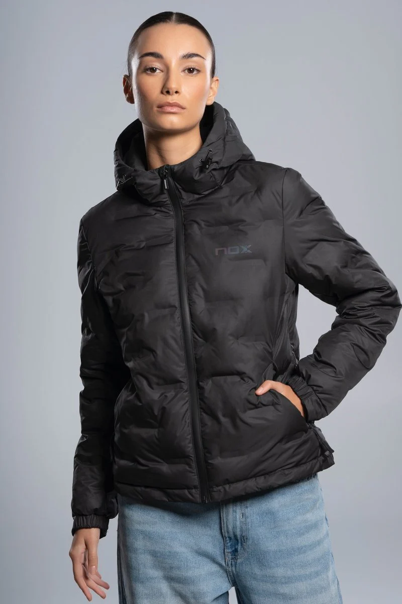 Chaqueta acolchada TEAM negro para mujer - Image 3