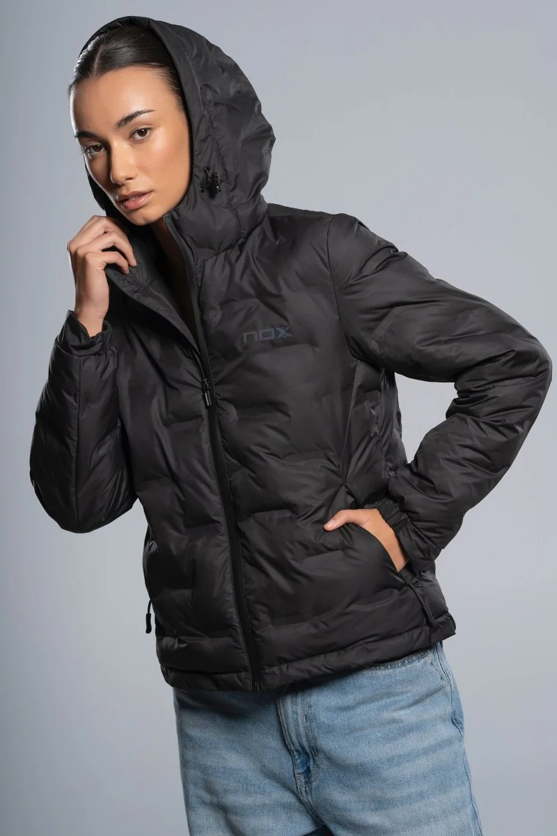 Chaqueta acolchada TEAM negro para mujer - Image 4