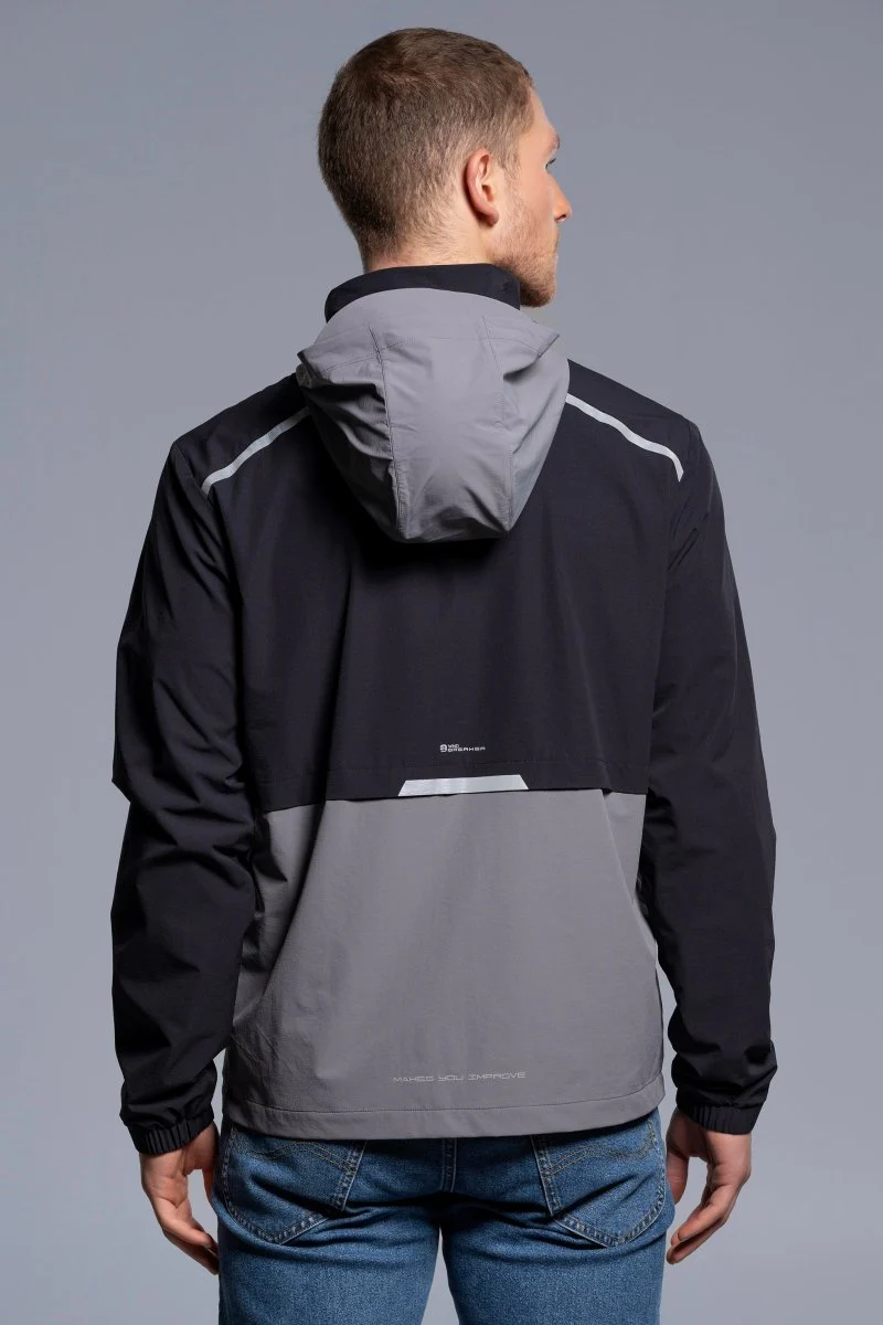 Cortavientos Hombre Black/Dark Grey - Image 2