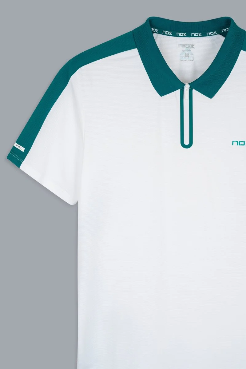 Polo Hombre PRO White/Ivy Green - Image 9