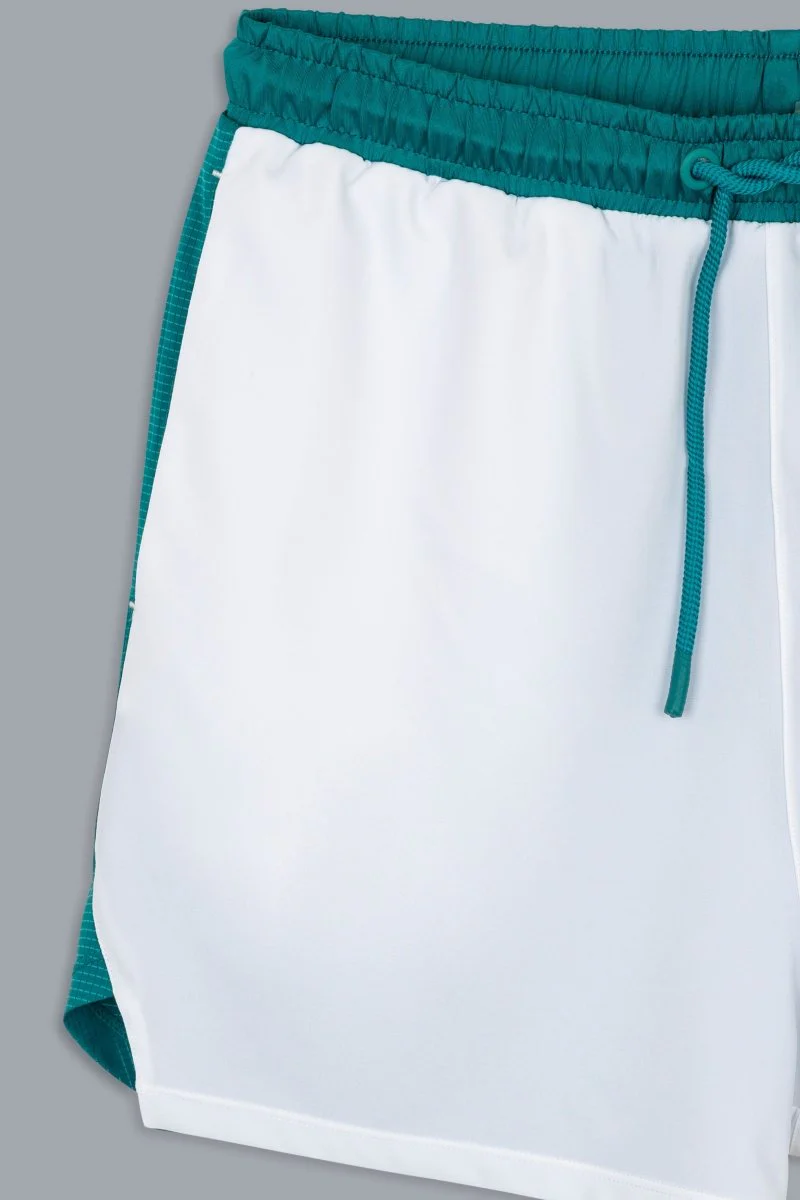 Short Hombre PRO White/Ivy Green - Image 12